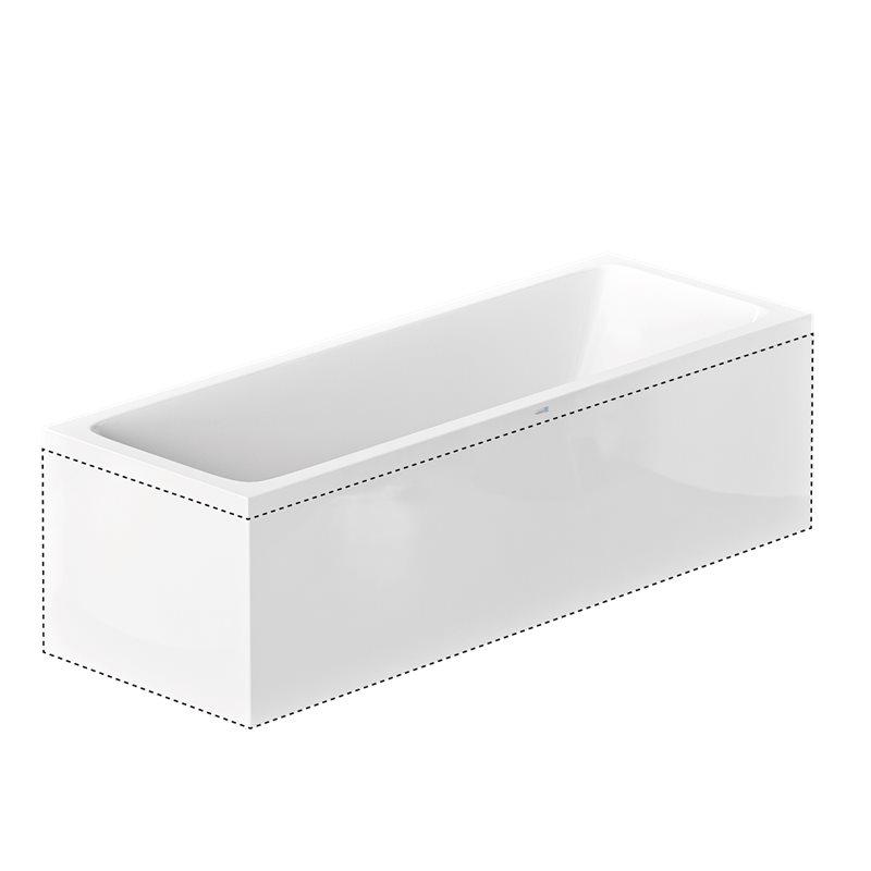 L-Panel Nordhem til Badekar Saltholmen