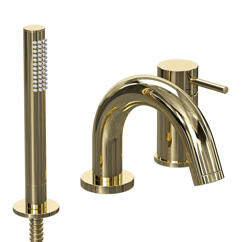 Badekarsarnatur 3-hul Nordhem Saltfors Kantmontering