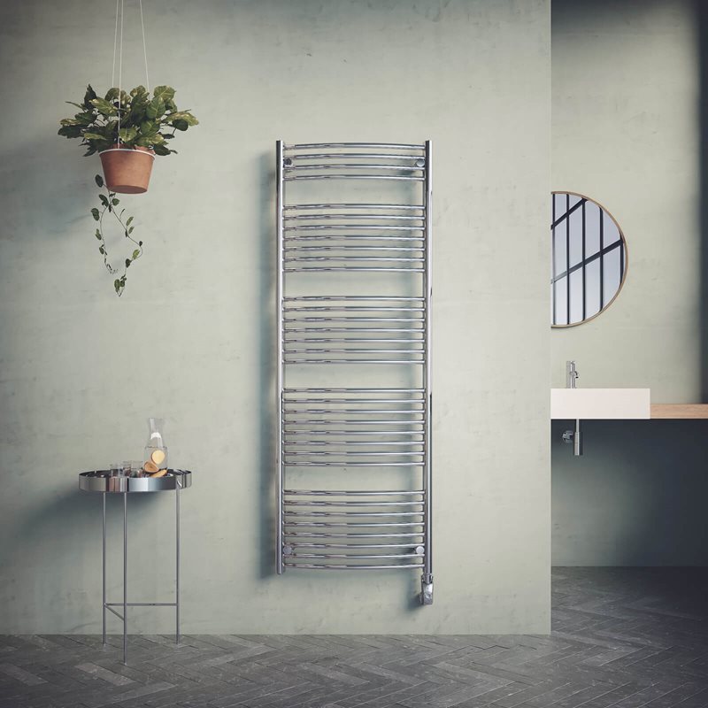 Håndklædetørre Nordhem Borgholm Krom EL 600x1640 mm