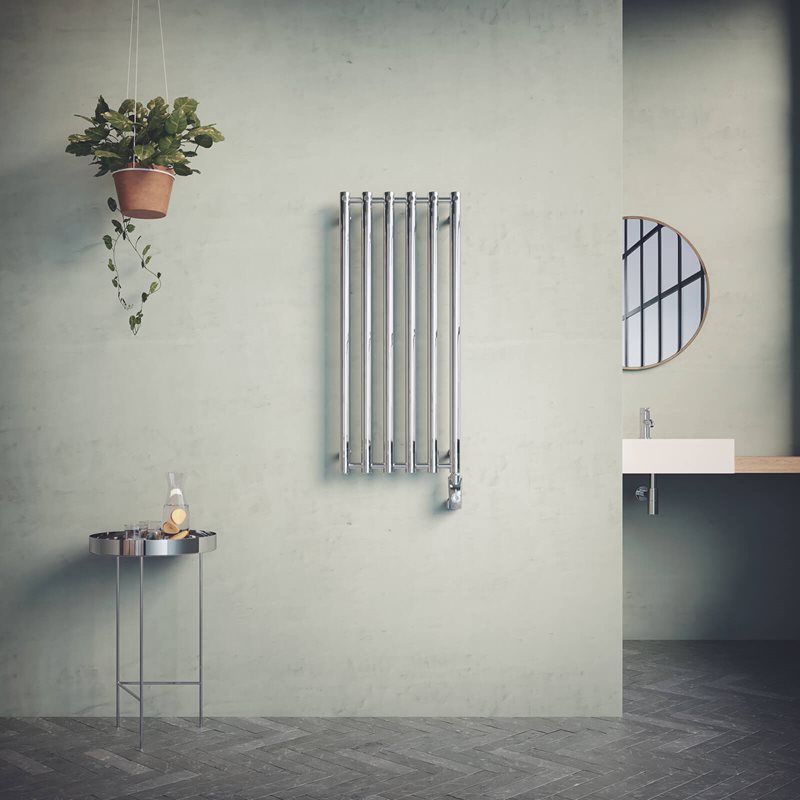 Håndklædetørre Nordhem Rosendal Krom EL 420x1070 mm