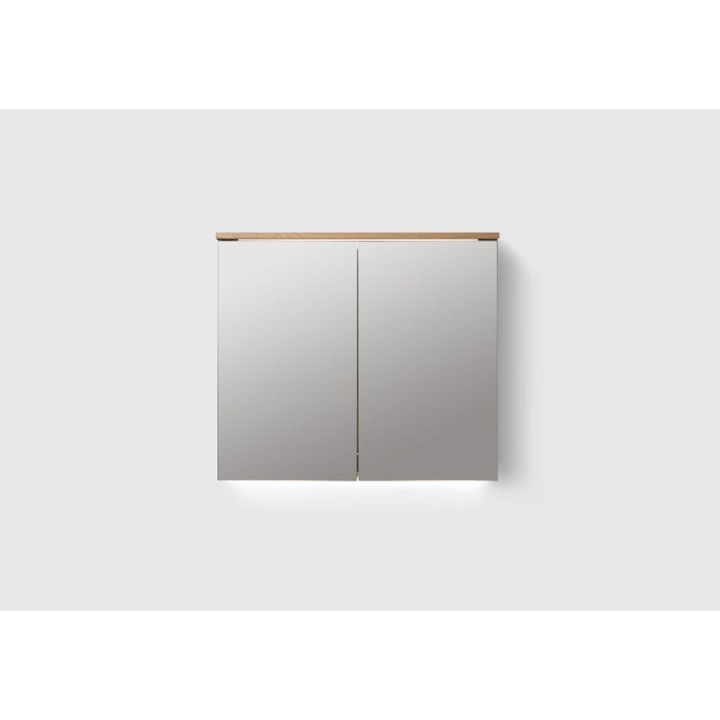 Spejlskab Haven MC/H2 800 Walnut Wood med forstørrelsesspejl