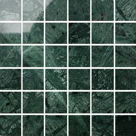 Marmormosaik Arredo Verde Guatemala Polished 5x5mm (30,5x30,5 cm)