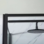 Brusehjørne Bathlife Profil Rak Væg + Dør Klart Glas