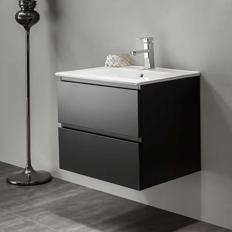 Vaskeskab Bathlife Eufori Sort inkl. vask