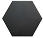 Klinker Ape Hexagon Sort Mat 18x20 cm