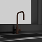 Køkkenarmatur Scandtap Steel Accent Square Rust med Udtrækstud