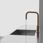 Køkkenarmatur Scandtap Steel Accent Square Rust med Udtrækstud