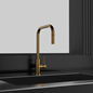 Køkkenarmatur Scandtap Steel Accent Square Sand med Udtrækstud