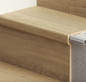 Trappekantsprofil Pergo Incizo Aluminium til serie Perstorp (Big Slab/Classic Plank )