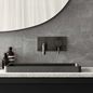 Håndvaskarmatur Tapwell Box006 til indbygning Brushed Black Chrome