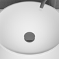 Bundventil Scandtap Steel Pop-up Universal Duo Scrap