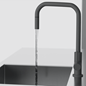Køkkenarmatur Scandtap Steel Accent Square Scrap med Udtrækstud