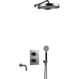 Loftbrusersæt Tapwell ARM7368 ED2 Indbygning Brushed Black Chrome