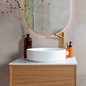 Håndvaskarmatur Scandtap Steel Vector High Sand