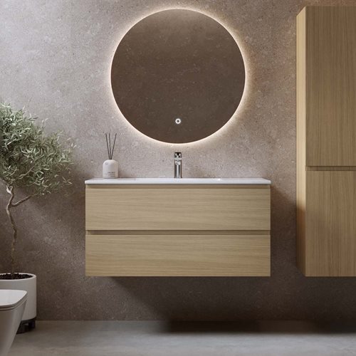 Vaskeskab Bathlife Eufori Lys Eg