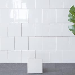Vægflise Arredo Polar Hvid Blank 20x20 cm