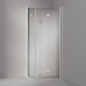 Brusehjørne INR Linc Angel Flex 900x900 mm Børstet krom
