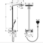 Brusesæt Hansgrohe Raindance Select E 300 3-jet Showerpipe Hvid/Krom