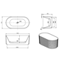 Badekar Bathlife Elegans Sort