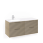 Macro Design Vaskeskab Crown Stripe Med Håndvask i Glas