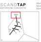 Betjeningsplade Scandtap Steel Style Sand