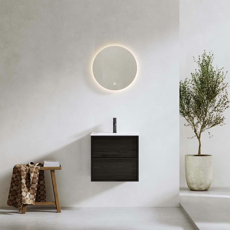 Vaskeskab Bathlife Charm Sort Eg 500 mm