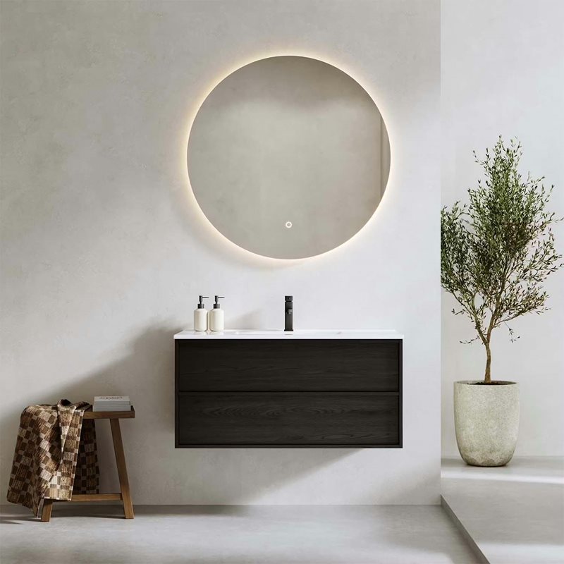 Vaskeskab Bathlife Charm Sort Eg 1000 mm