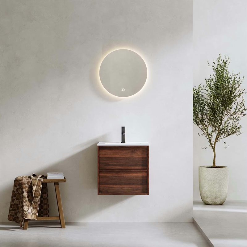 Vaskeskab Bathlife Charm Valnød 500 mm