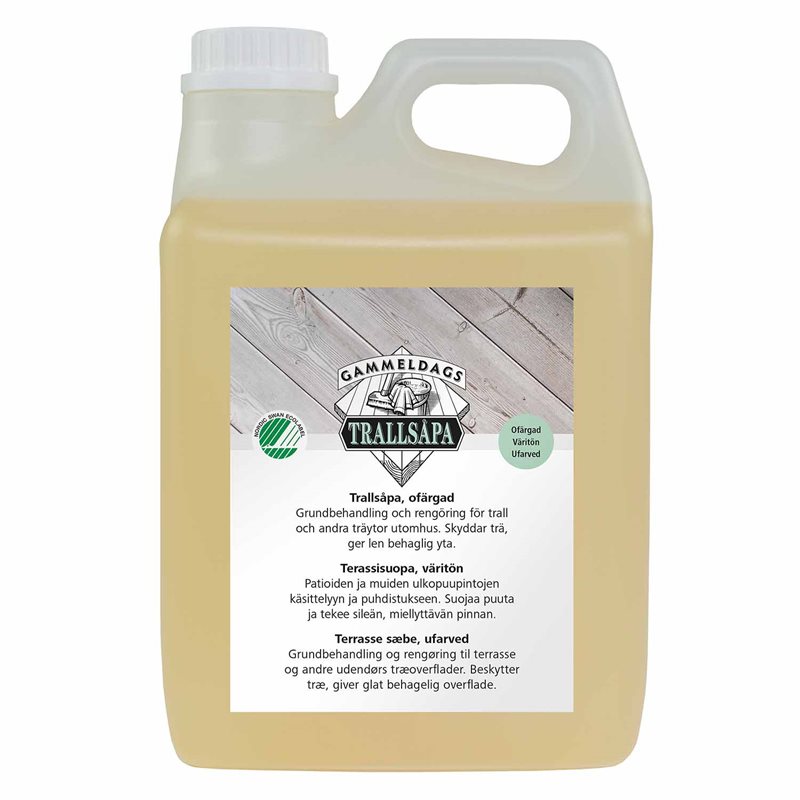 Terrassesæbe Gammeldags Ufarvet Udendørs 2,5 L