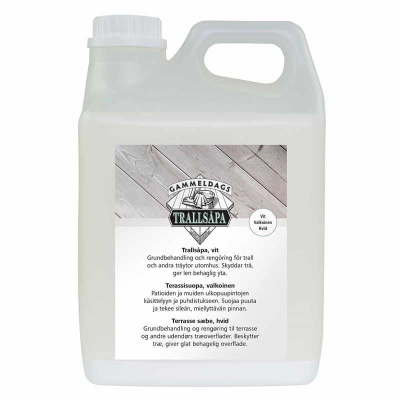 Terrassesæbe Gammeldags Hvid Udendørs 2,5 L