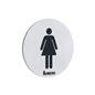 Toiletskilt Dame Smedbo Xtra FS956 Børstet Rustfrit Stål