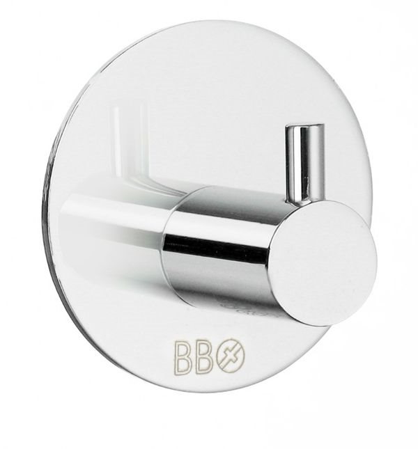 Enkelkrog Beslagsboden BK1101 Krom Selvklæbende