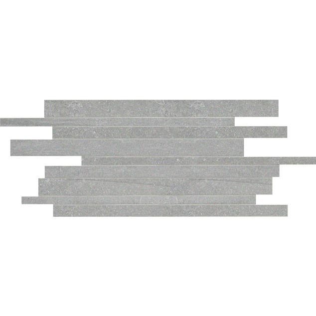 Klinkermosaik Ceramiche Keope Back Silver Stripes leveres på ark 30xx60 cm