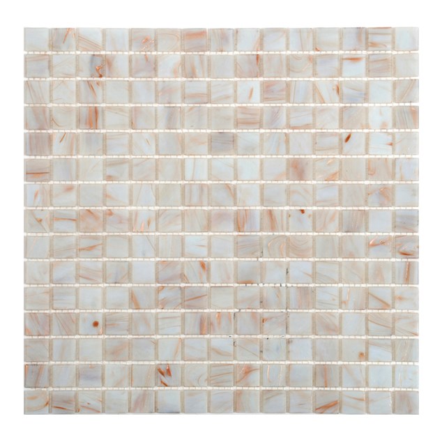 Glasmosaik Arredo White/Gold 2x2 cm (30x30 cm)