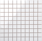 Flisemosaik Arredo Line Hvid/ret Mat  2,8x2,8 cm (30x30) cm