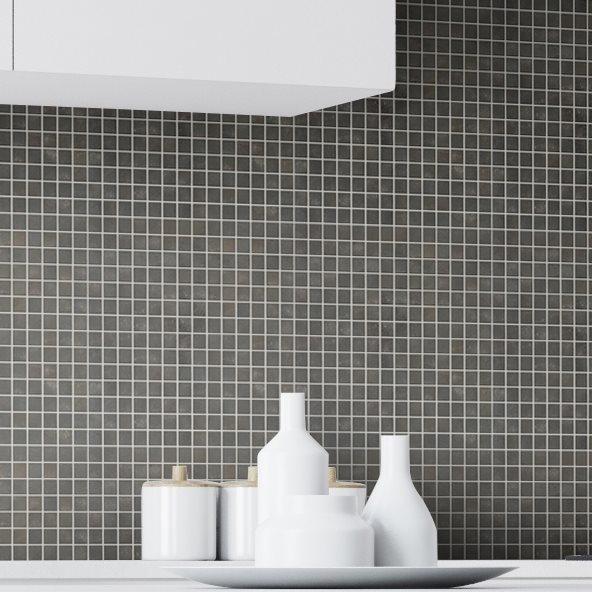 Mosaik Arredo Fingerprint Black 2x2 cm (30x30) cm