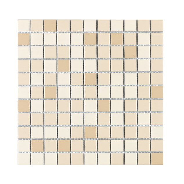 Klinker Mosaik Arredo Titan Mix Beige Mat 2,5x2,5 cm (30x30 cm)