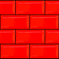 Vægflise Arredo Metro Biselado Facetkant Rød Blank 7,5x15 cm