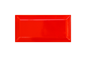 Arredo Metroflise Biselado Rød Facet-kant - Blank - 7,5x15 cm