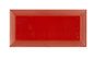 Vægflise Arredo Metro Biselado Facetkant Rød Blank 7,5x15 cm