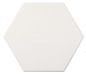 Klinker Ape Heksagon White Mat 18x20 cm