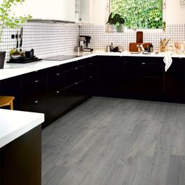 Laminatgulv Pergo Modern Plank 4V Sensation Urban Grey Oak 1-stav Living Expression