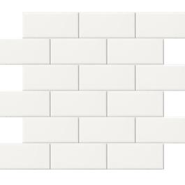 Flisemosaik Arredo Color Hvid Blank 5x10 cm (ark 30,5x30,9 cm)