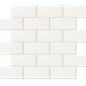 Flisemosaik Arredo Color Hvid 5x10 cm (30,5x30,9 cm) Blank