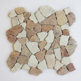 Søsten Arredo Stone Cobble Mix Red/Ivory (30x30 cm)