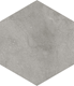 Klinker Tenfors Hexagon Rift Cemento 23x26,6 cm