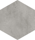 Klinker Tenfors Hexagon Rift Cemento 23x26,6 cm