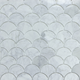 Mosaik Tenfors Carrara Marmor Scale
