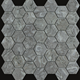 Mosaik Tenfors Marmor Hexagon Ever Grey