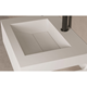 Tvättställ Lavabo Bari Solid Surface 500x350 mm Mattvit